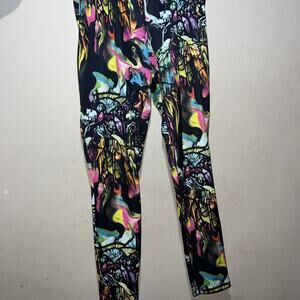 Torrid Women Pants 2 2X Plus Sugar Skull Roses All Over Print Y2K Whimsical Goth